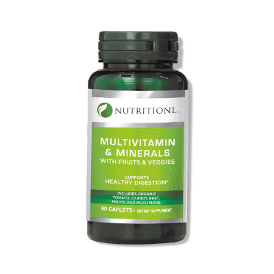 Nutritionl Multivit & Minerals With Fruit&Veg 60 Cap